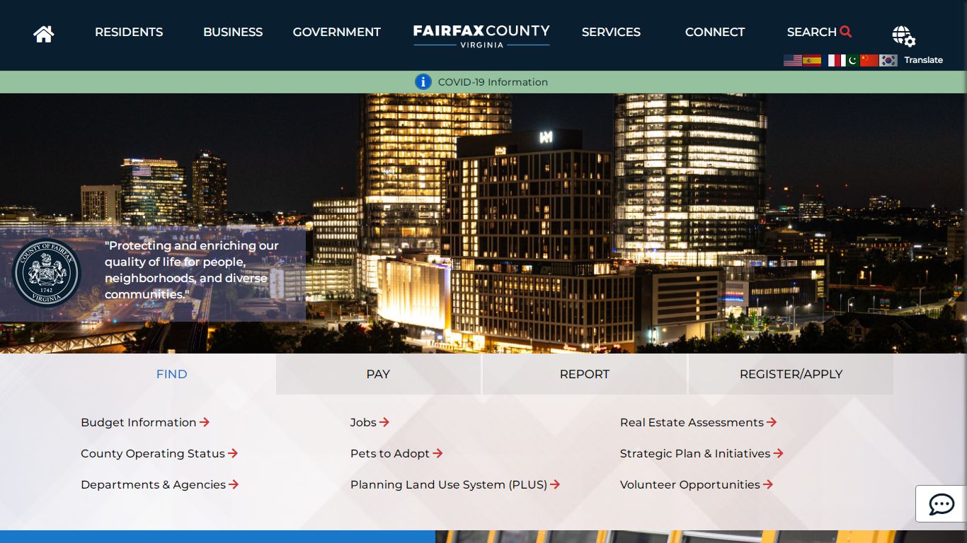 Demographic Reports 2019 - Fairfax County, Virginia